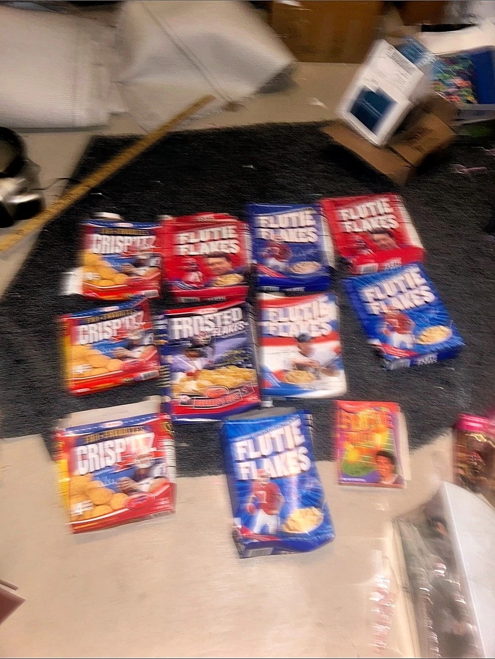 Set of 11 Buffalo Bills Cereal& cracker box Variety Lot